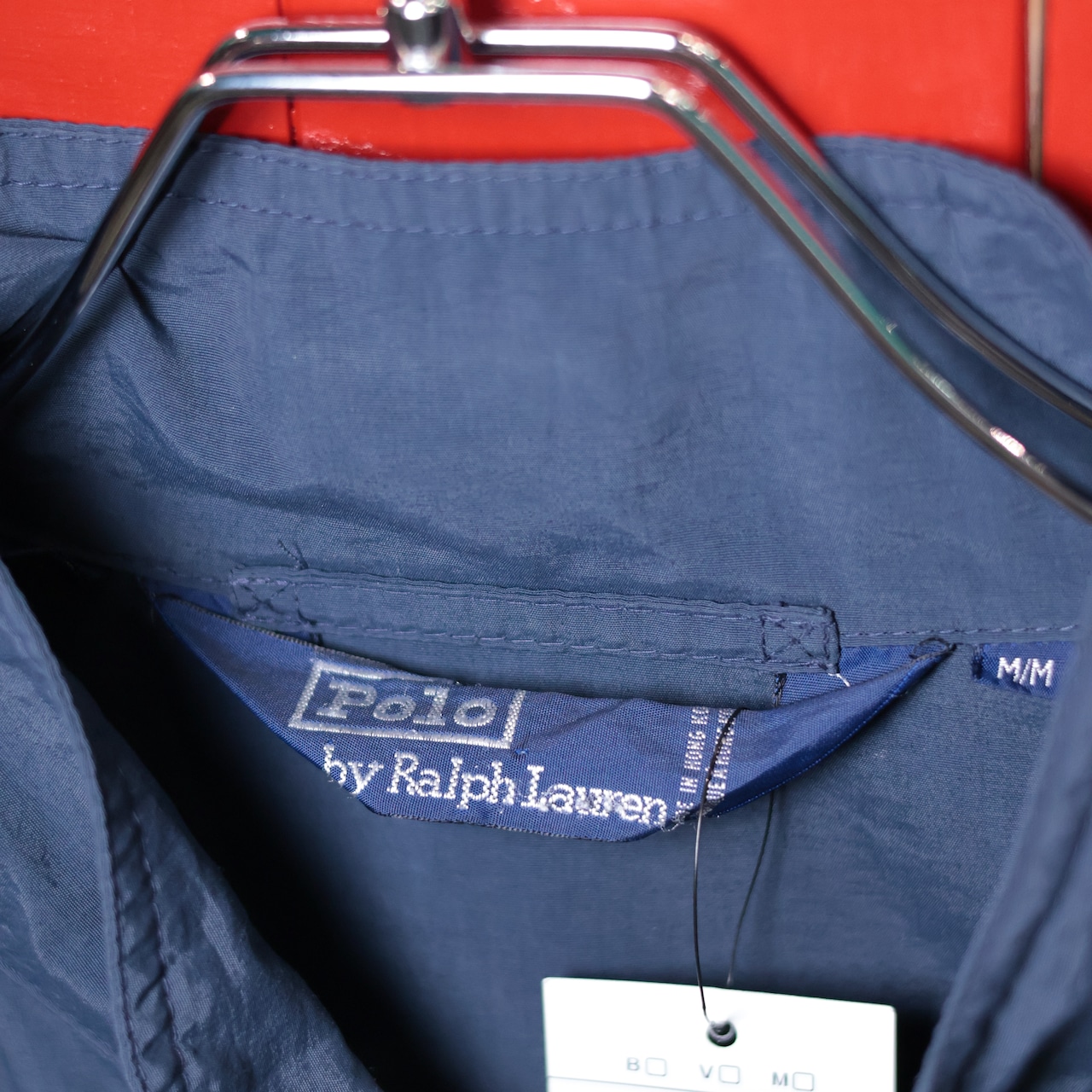 90s POLO RALPH LAUREN ナイロンジャケット ツートンカラー ドローコード M