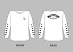 THIRTEEN DESIGNS サーティーンデザインズ TDTS-001LS THIRTEEN FLAG LOGO LONG SLEEVE T-SHIRT　WH ホワイト