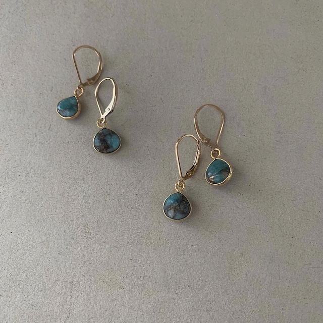 amazonite ピアス／イヤリング