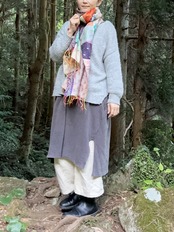 《パッチワーク小 / no.41》幅約45×長さ約183cm リサイクルサリーのカンタショール