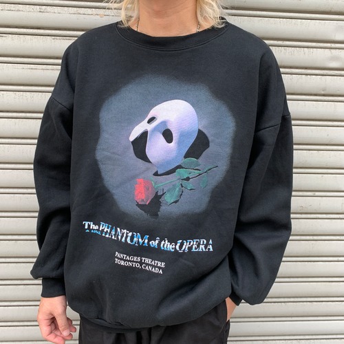 90s オペラ座の怪人　ミュージカルスウェット　カナダ　プリントスウェット　XL