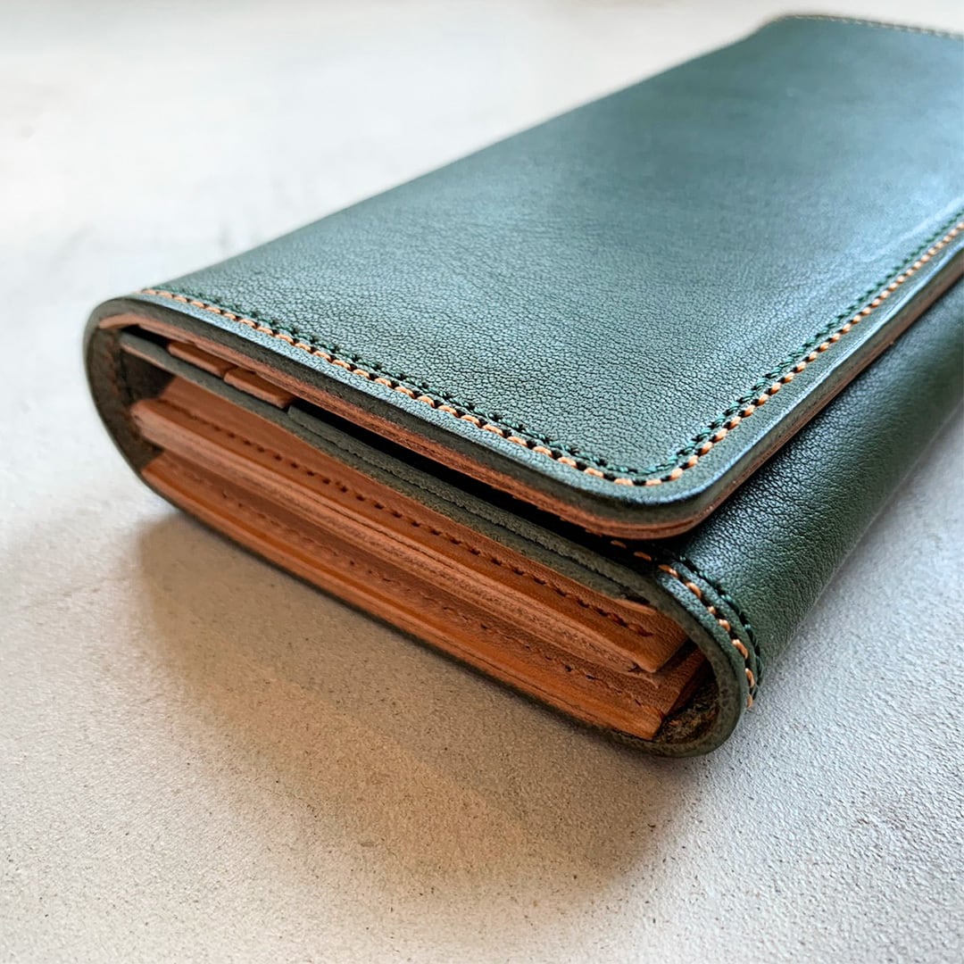 グリーンの長財布 | LEATHER CRAFT C/Rem