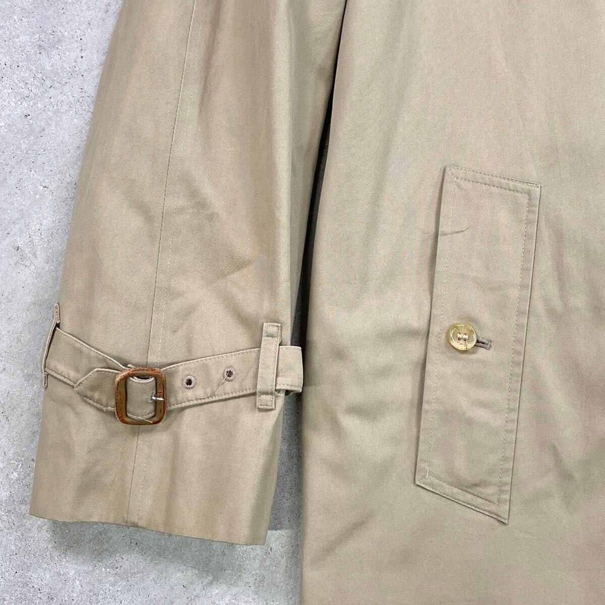 80年代 英国製 Burberrys バーバリー シングルトレンチコート メンズXL