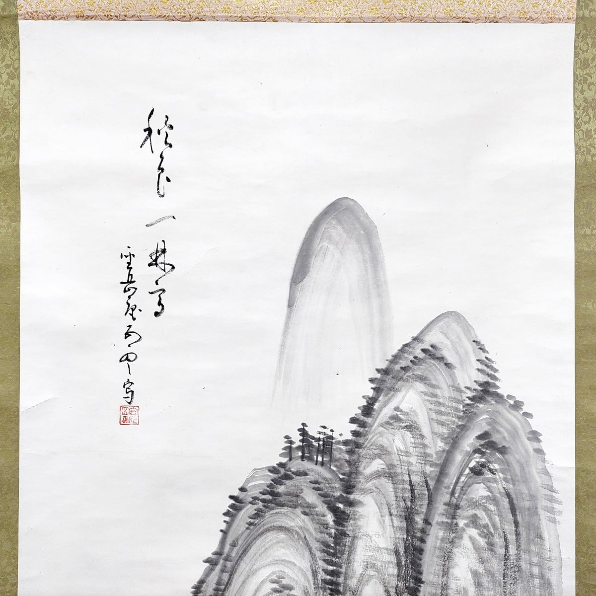掛軸・山水画・水墨画・No.230426-18・梱包サイズ80 | リサイクル