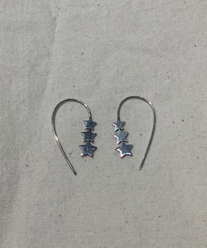 【送料無料】silver925 star earrings