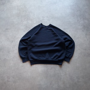 90's Fruit of the Loom Navy blank raglan sleeve Sweatshirt