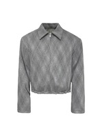 JCAESAR STUDIO DIAMOND PATTERN ZIP JACKET