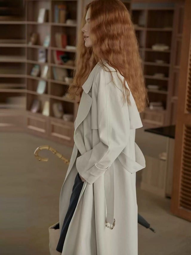 【M0042】Long Trench Coat