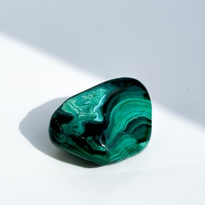 マラカイト with クリソコラ（マラコラ） タンブル24◇ Malachite with Chrysocolla ◇天然石・鉱物・パワーストーン