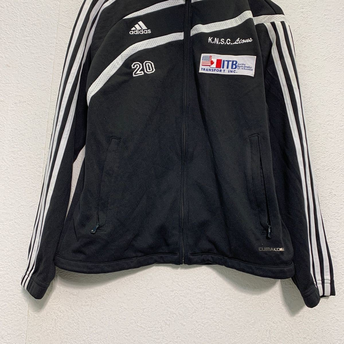 adidas ジップアップ ジャージ キッズ M 150〜 ブラック adidas ジップアップ ジャージ キッズ M 150〜 ブラック