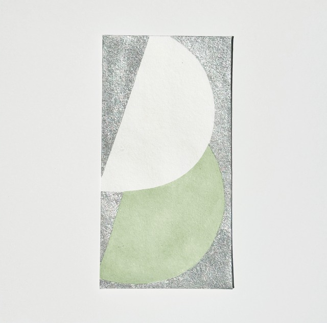 手摺り型染め金封　半月〈2枚入〉