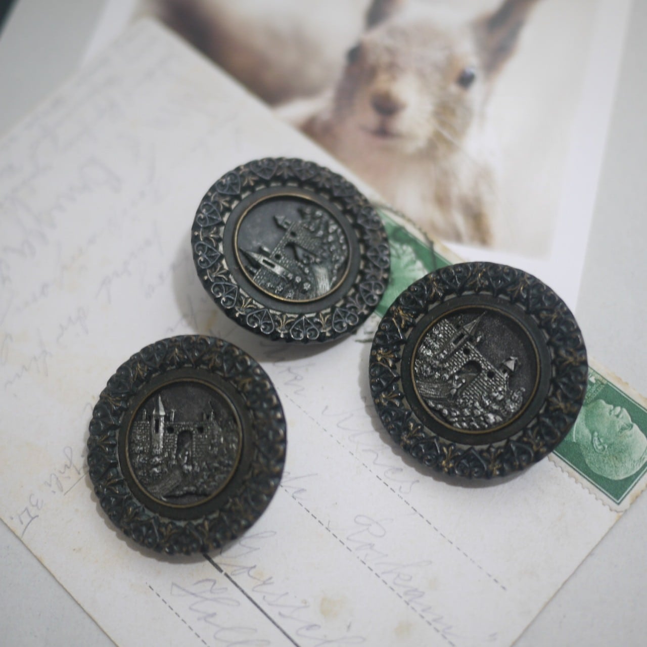 Pont Fortifie アンティークボタン フランス