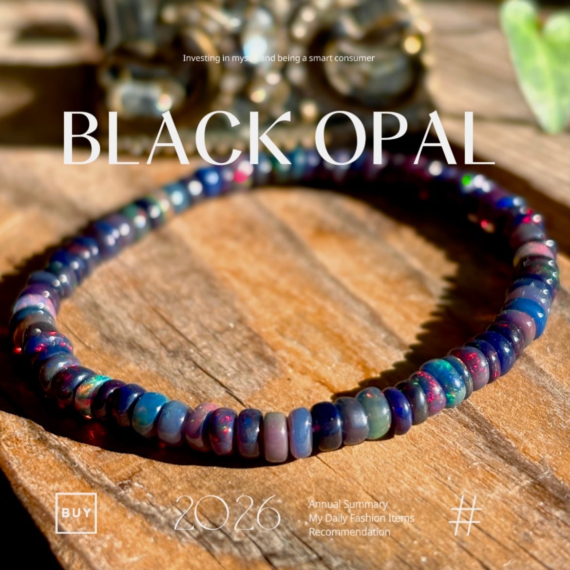 遊色効果が美しい＊マルチカラーブラックプレシャスオパール