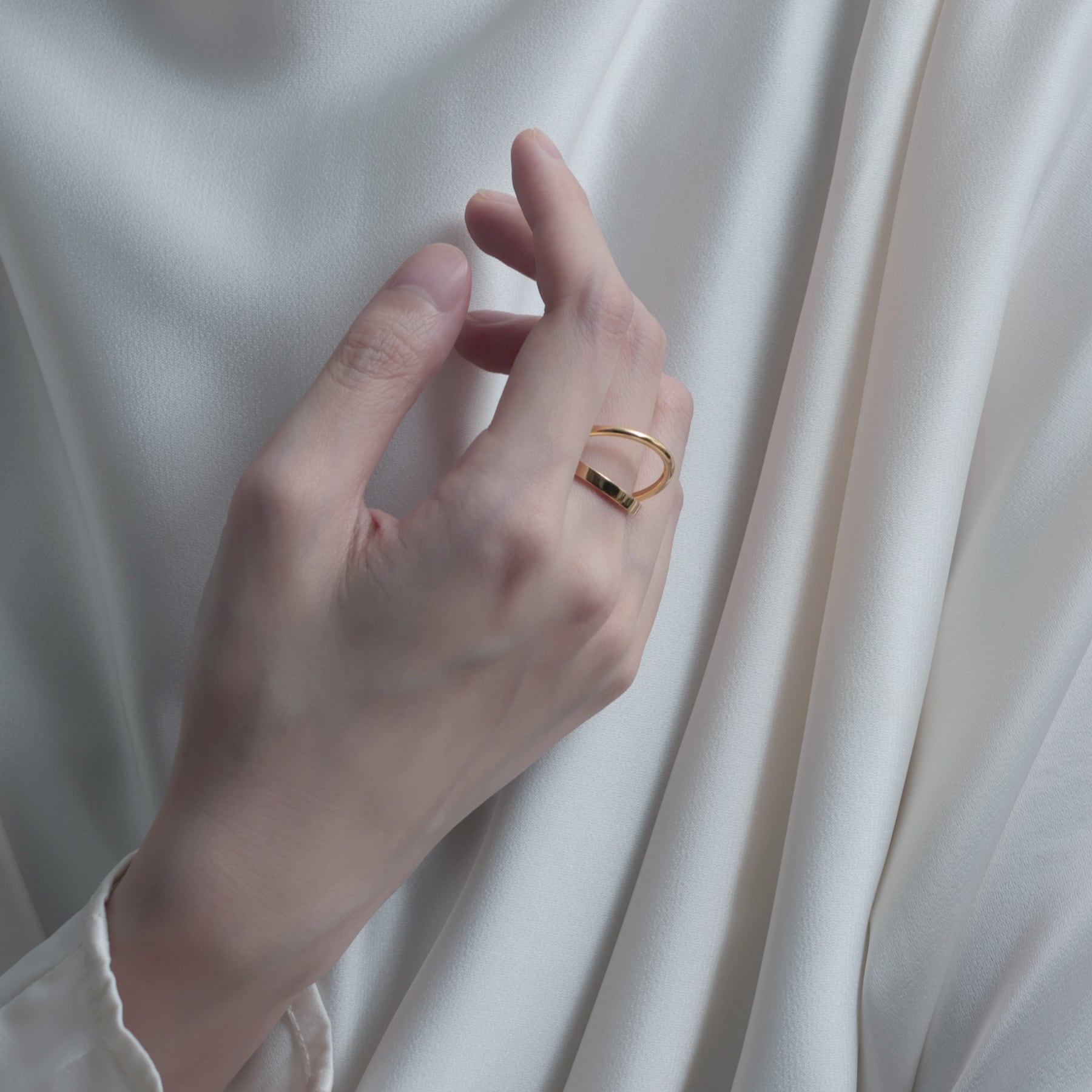 circle & oval overlap ring [luslep4] / Y2401CTR5247 | YArKA official