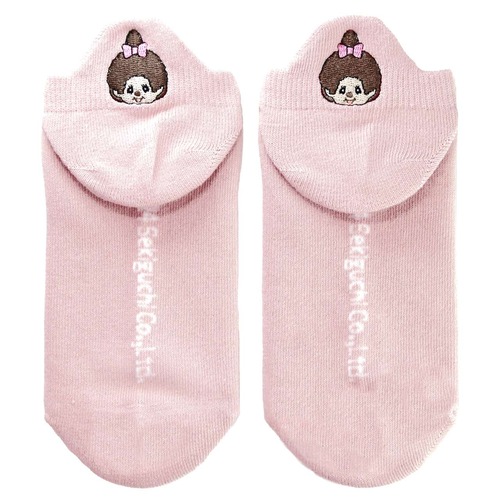モンチッチバックポイントソックス ピンク(9613004)