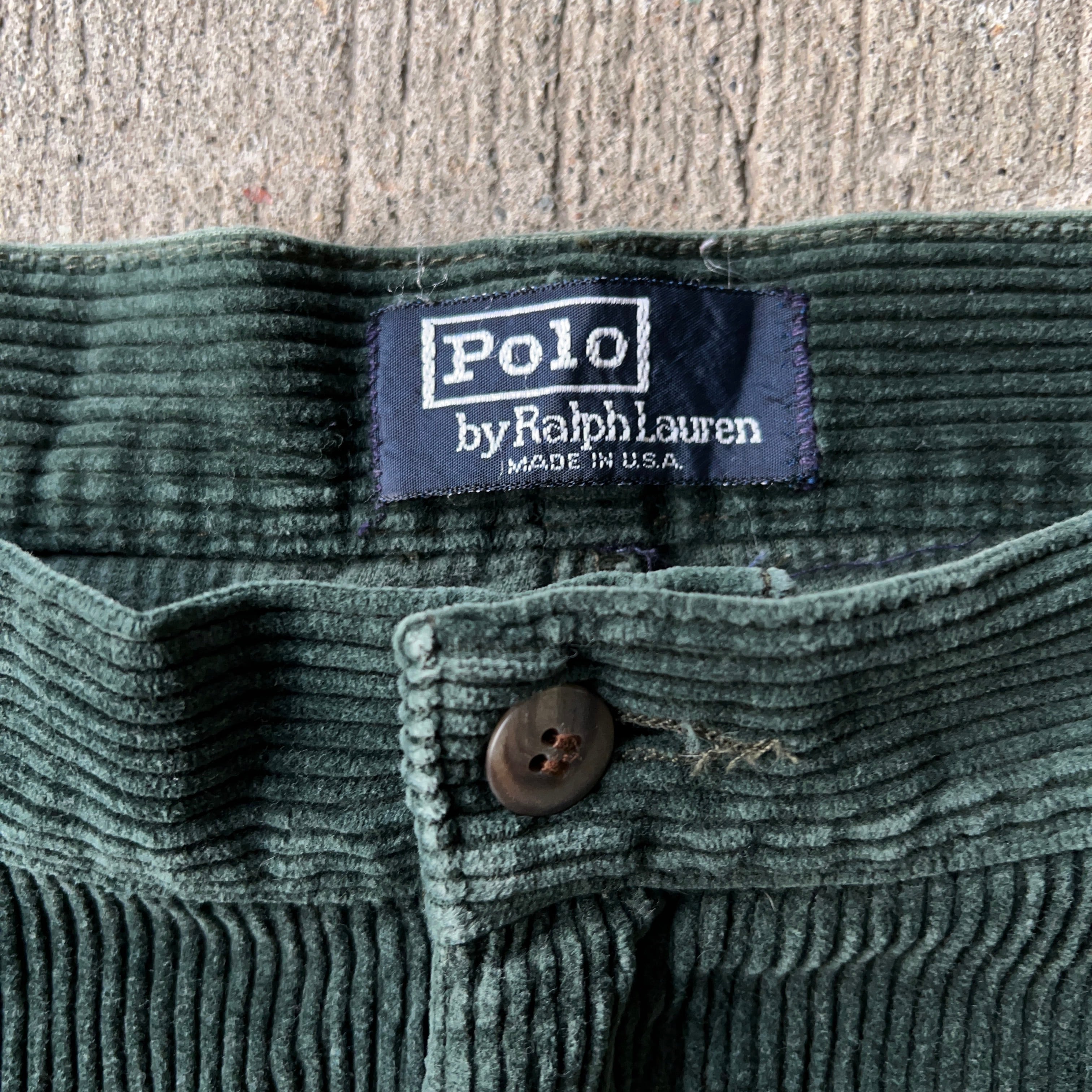 90's POLO by Ralph Lauren インタック太畝コーデュロイパンツ