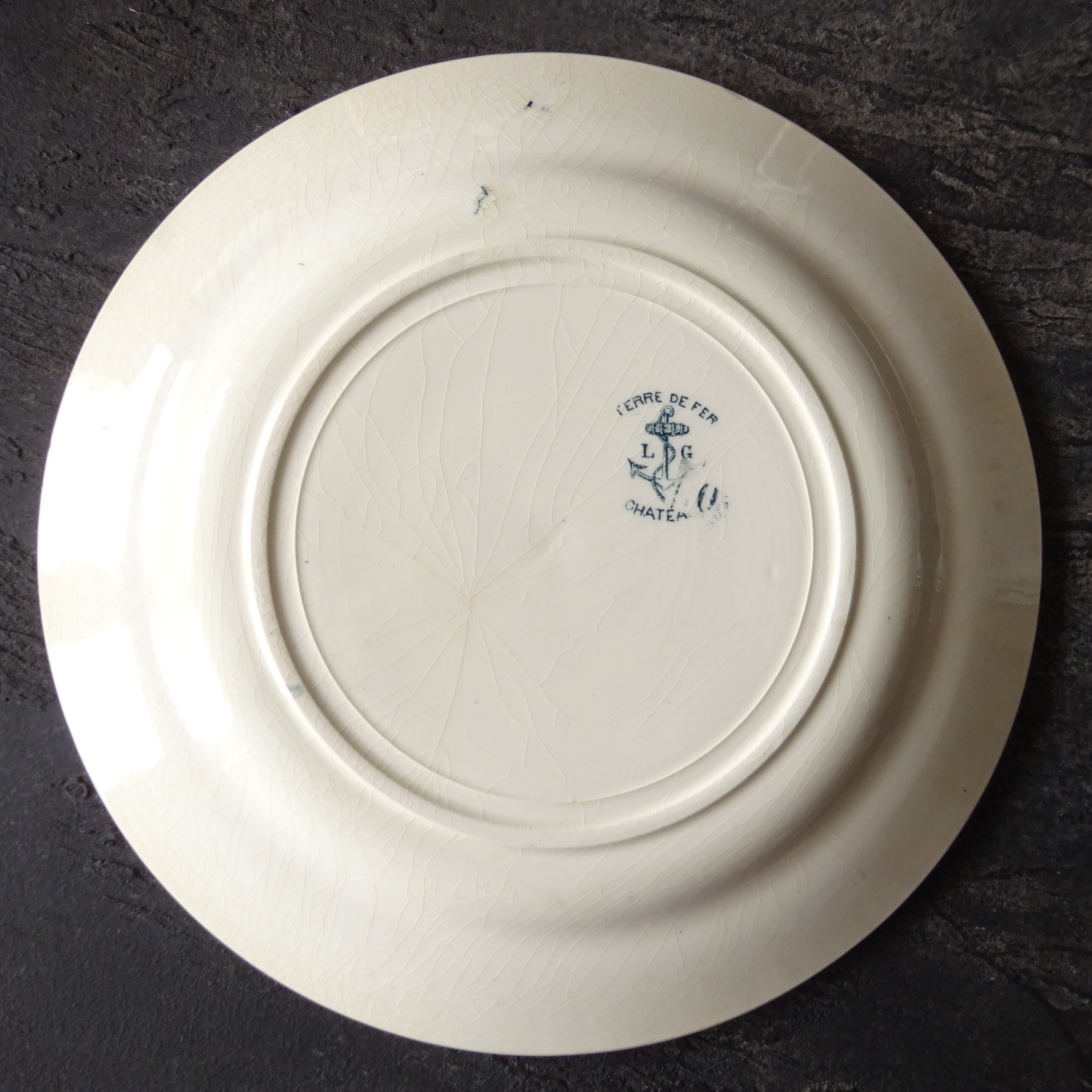 【 Épuisé 】☆TERRE DE FER Cleirefontaine modèle CHATEAUX 《CHATEAU DE RAMBOUILLET》 assiette plate