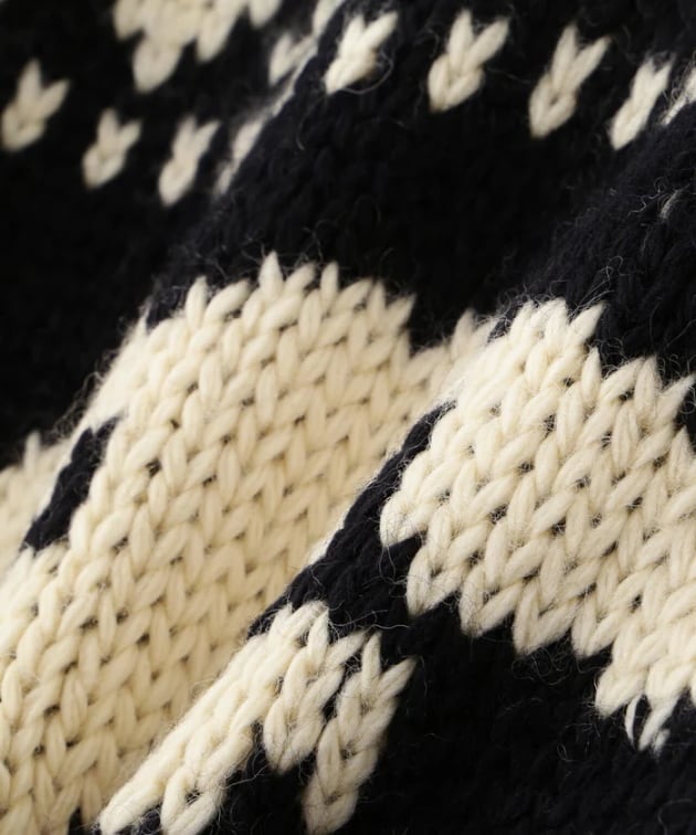 ジップ セーター ジャケット｜カウチンセーター｜ジップカーディガン