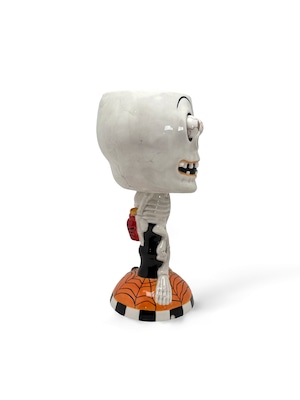 ヴィンテージ雑貨 90’s USA ハロウィン スケルトン フィギュラルゴブレット