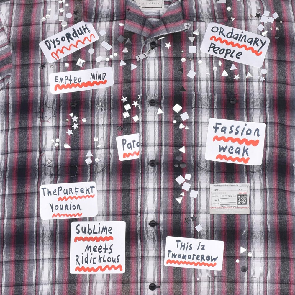 Maison MIHARA YASUHIRO】H/S CHECK SH w STICKER | AYIN