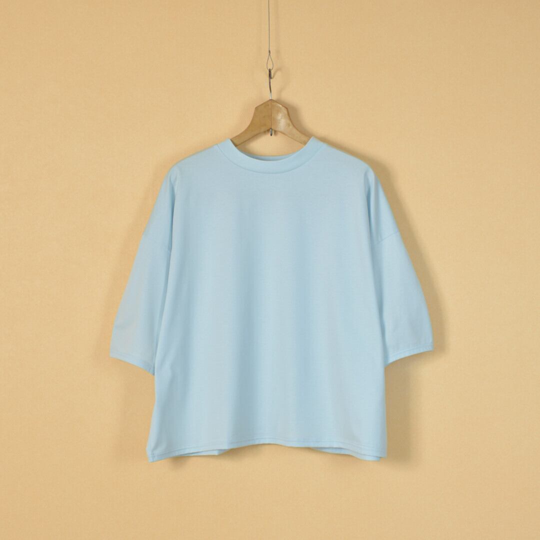 ROBE de PEAU ローブデポー R089 クルーネックTシャツ・ライトブルー