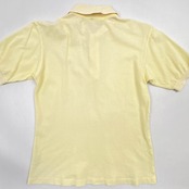 70's 80's ビンテージ!!◆CHEMISE LACOSTE シュミーズラコステ 文字ワニ 鹿の子 半袖 ポロシャツ /ライトイエロー 系/メンズ