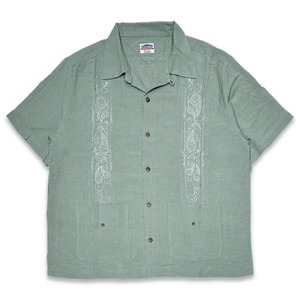 -LONGROOF- GUAYABERA SHORT SLEEVE SHIRTS グァジャベーラシャツ