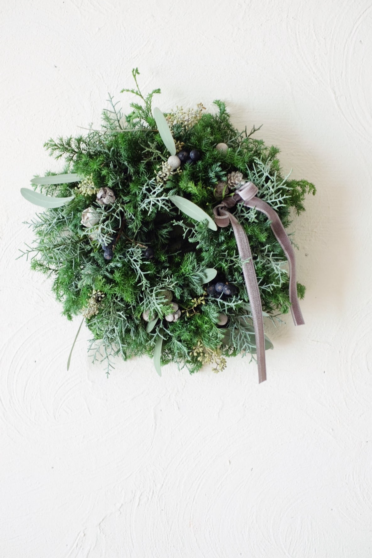 大人可愛いクリスマスリース