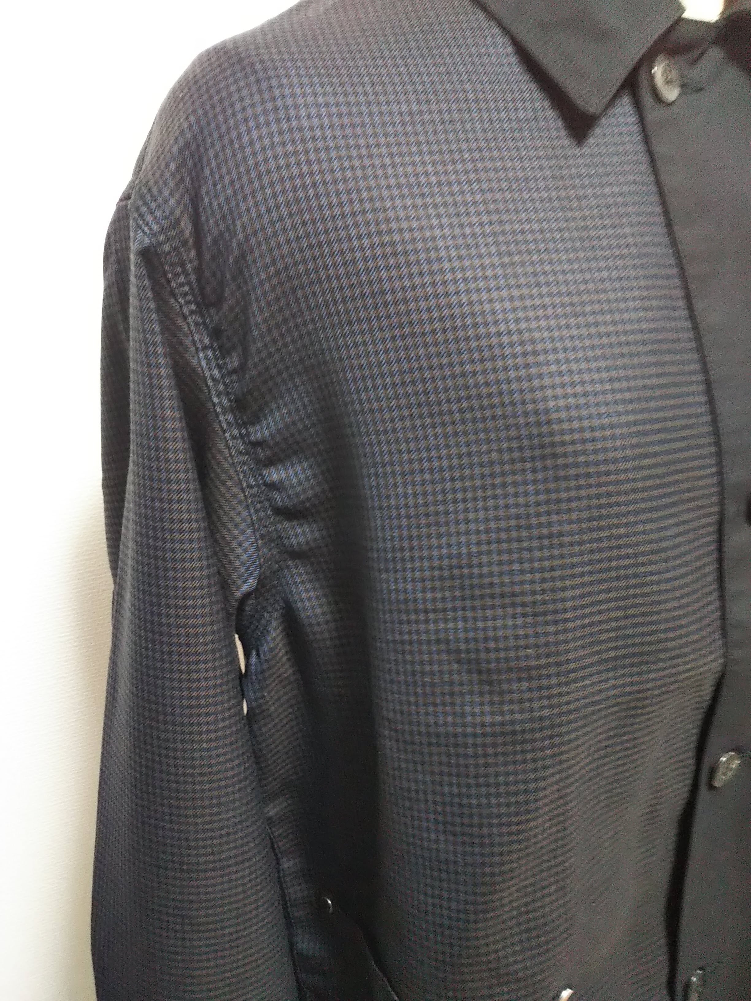 トップス jieda SUMMER WOOL 2TONE JACKET SALE>60%OFF JieDa SUMMER WOOL 2TONE JACKET(BLACK) | poompoom