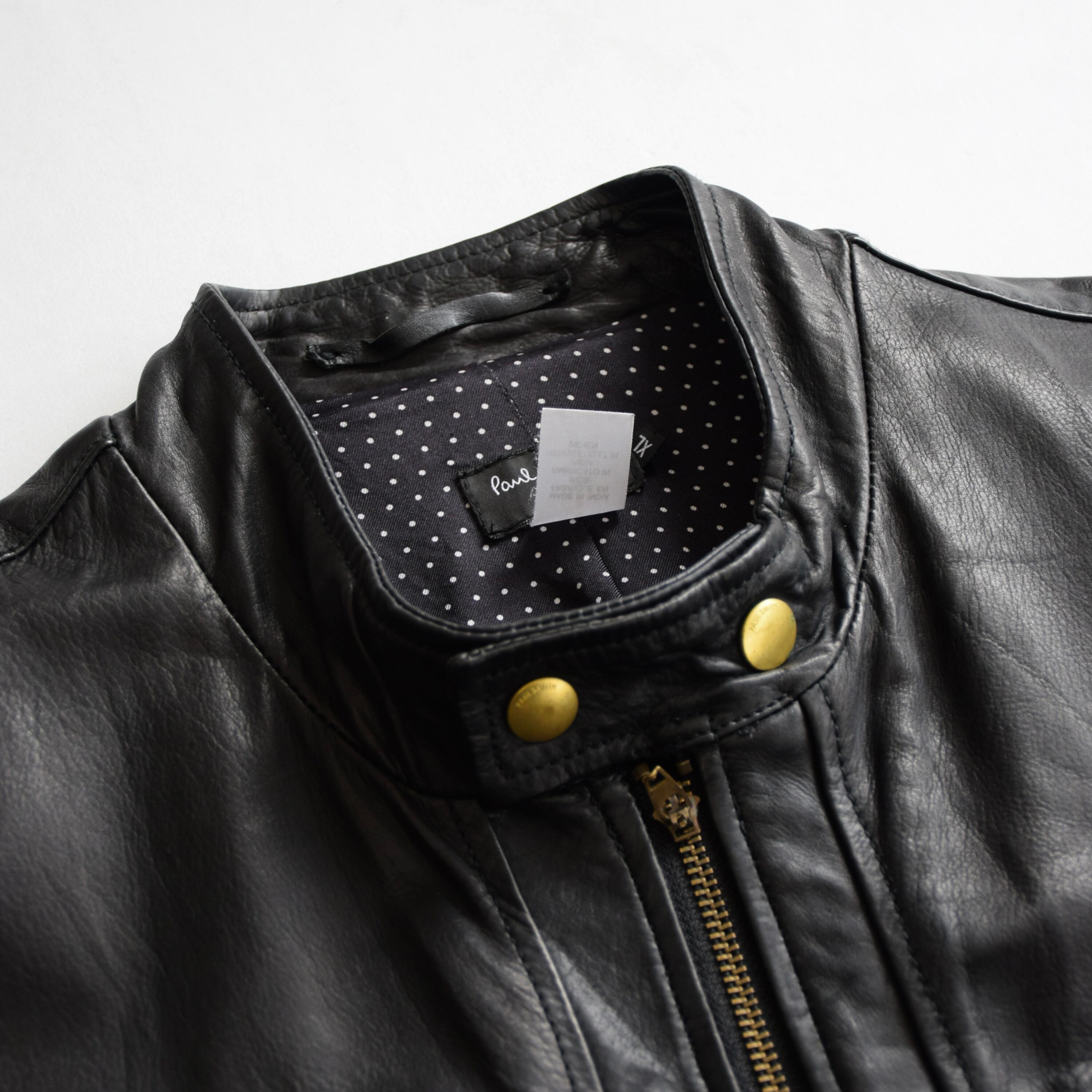 Poul Smith レザージャケット メンズ XL ブラック ポールスミス 革