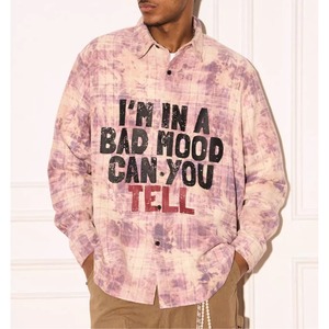 【DRIP4347】EMP Front Speckled Logo Check Shirts