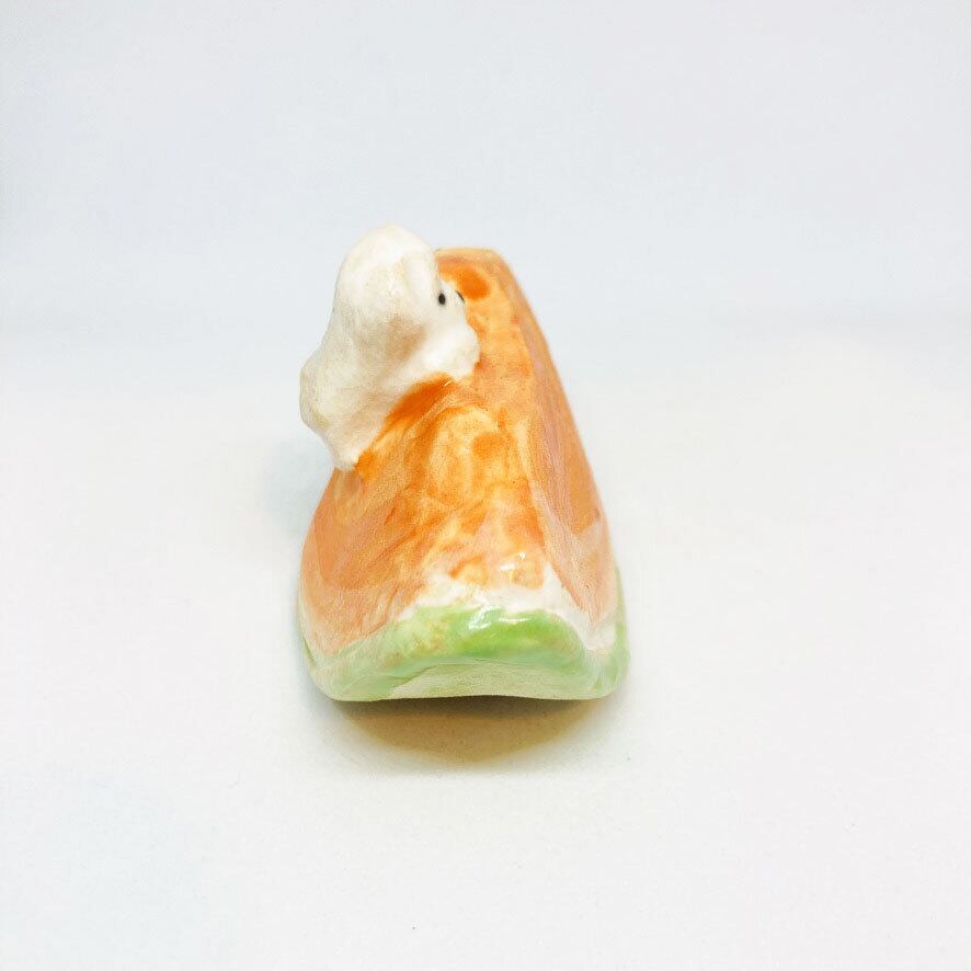 しろくまメロンのお香たて/ すずきたまみ / 陶芸作品