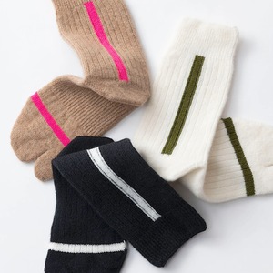 TRICOTÉ /【23-25cm】rib line socks TR33SO024