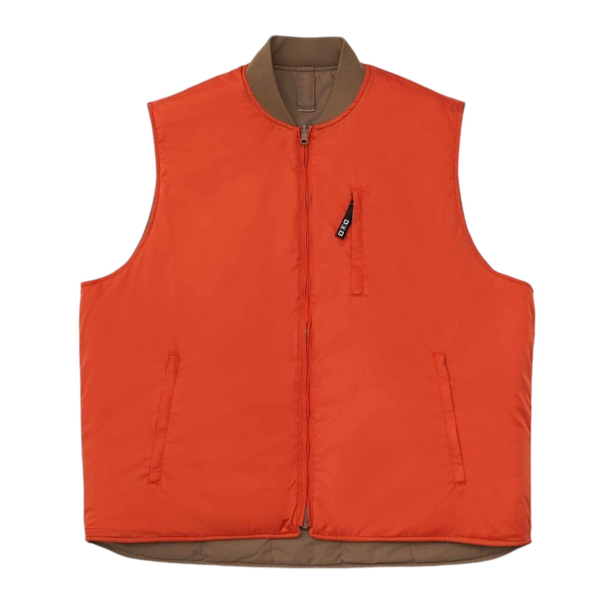 PWA / TWO FACE QUILTED VEST CINNAMON ORANGE | THE NEWAGE CLUB
