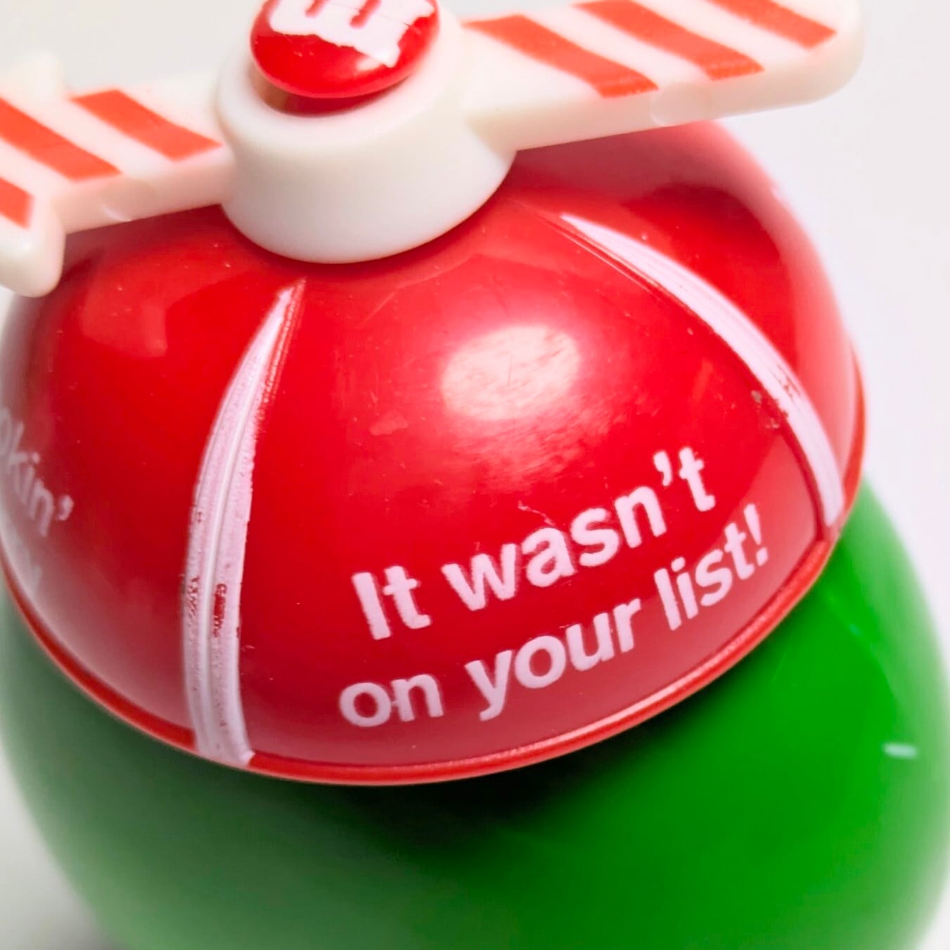 ☆VINTAGE JUNK☆【 m&m's  ( エムアンドエムズ ) 】 Mini container / コンテイナー / レッドハット / Holiday / ホリデー / クリスマス〚アメリカン雑貨 アメトイ〛