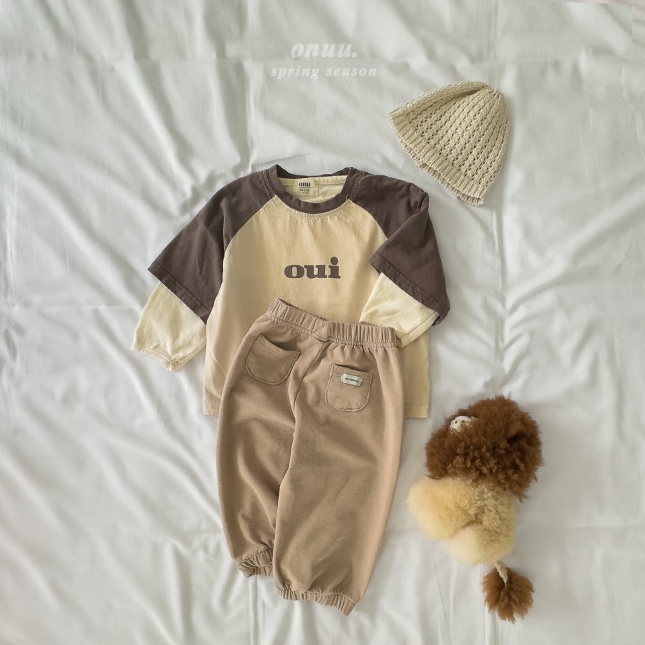 【ONU】ouiラグランTシャツ yellow 70~120cm 240210on - 8