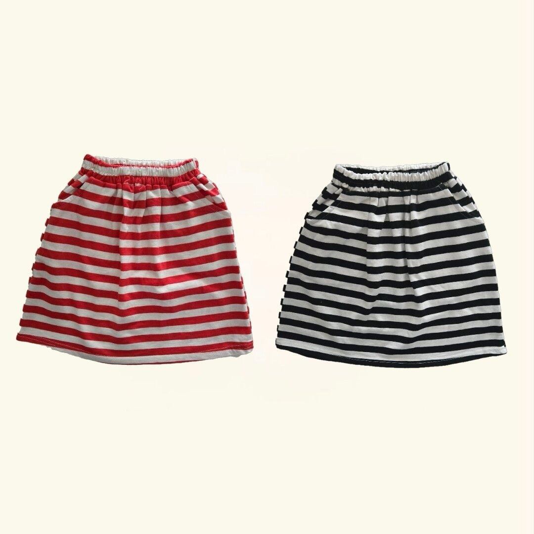 «sold out»«ジュニアサイズあり» By MiMi ボーダースカート 2colors