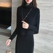 セットアップ ワンピース ニット レディース 2点セット ミモレ丈 ワンピ 上下セット セーター ニットワンピ きれいめ 上品 カジュアル 長袖 韓国 大きいサイズ 通勤 通学