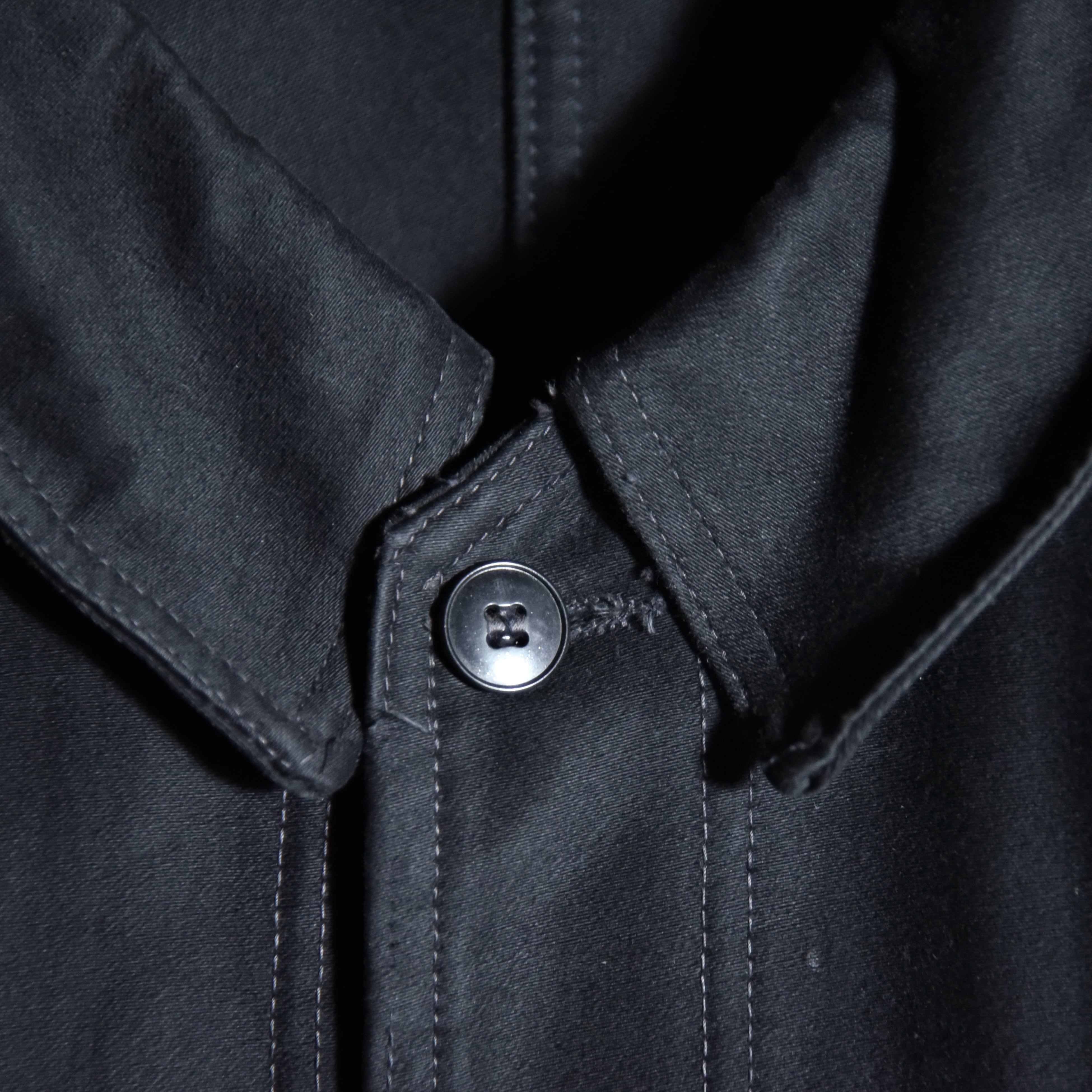 60s Le Favori Black Moleskin French Work Jacket ブラック