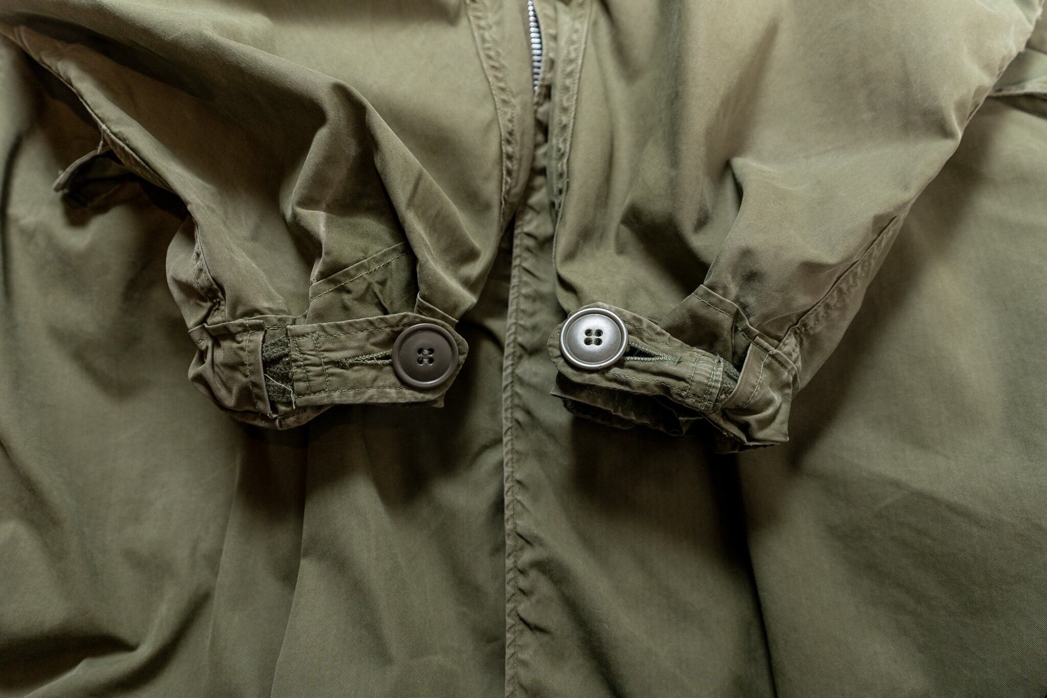 MEDIUM】Aluminum Zipper U.S.Army M-65 Field Parka Shell アメリカ軍