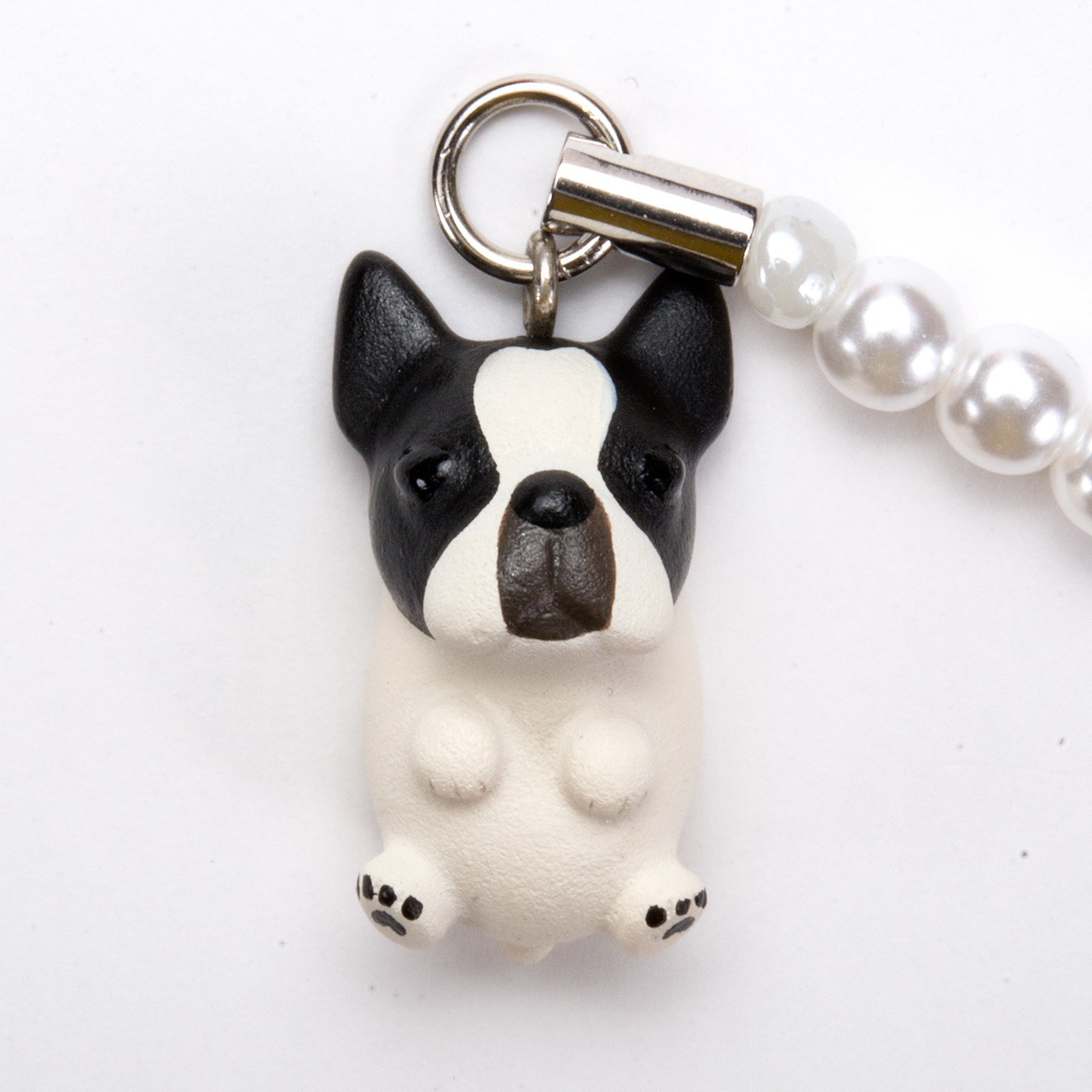 Dog 92 French Bulldog フレンチブルドッグ パイド ビーズ ストラップ DN-1501