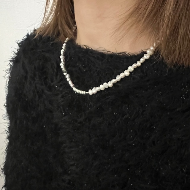 S925 Pearl×Silver necklace (N30)