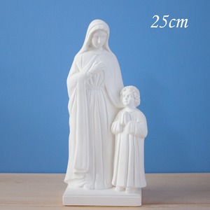 よき勧めの聖母像【25cm】室内用白仕上げ