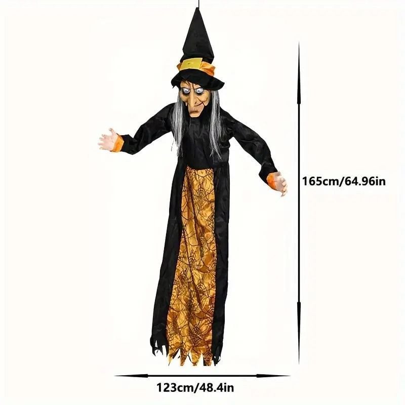 ハロウィン ハロウィン雑貨 魔女 ウィッチ 人形 動く 音が出る 光る