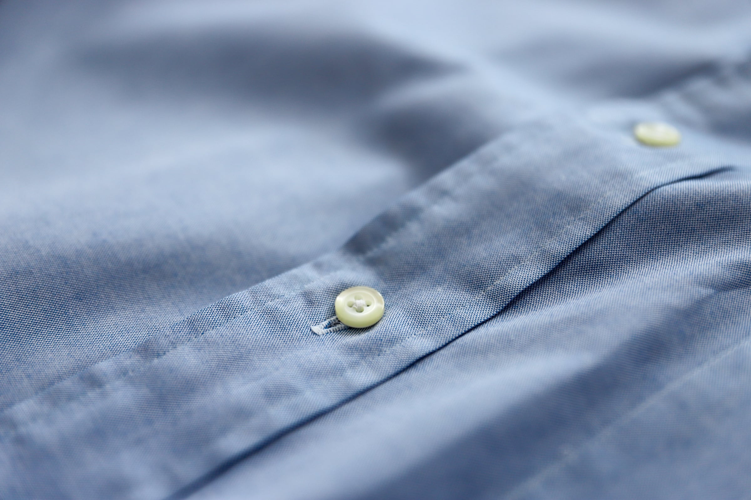 美品】BROOKS BROTHERS B.D. cotton Shirt sax blue big size made in