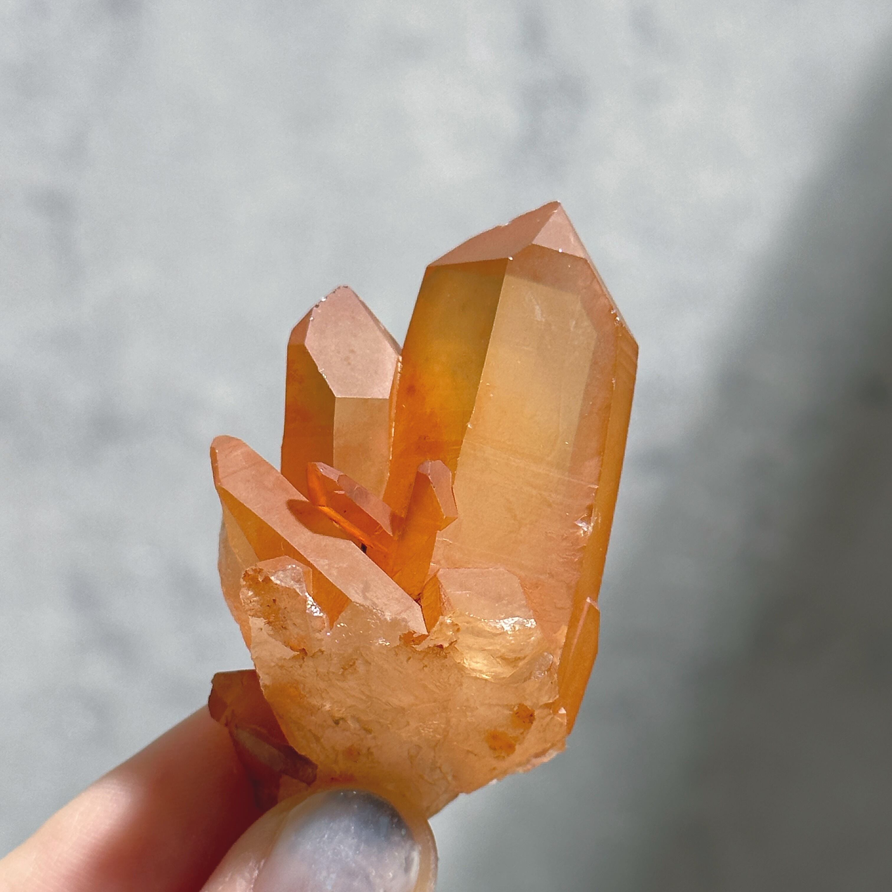 タンジェリンクォーツ クラスター44◇ Tangerine Quartz ◇ 天然石