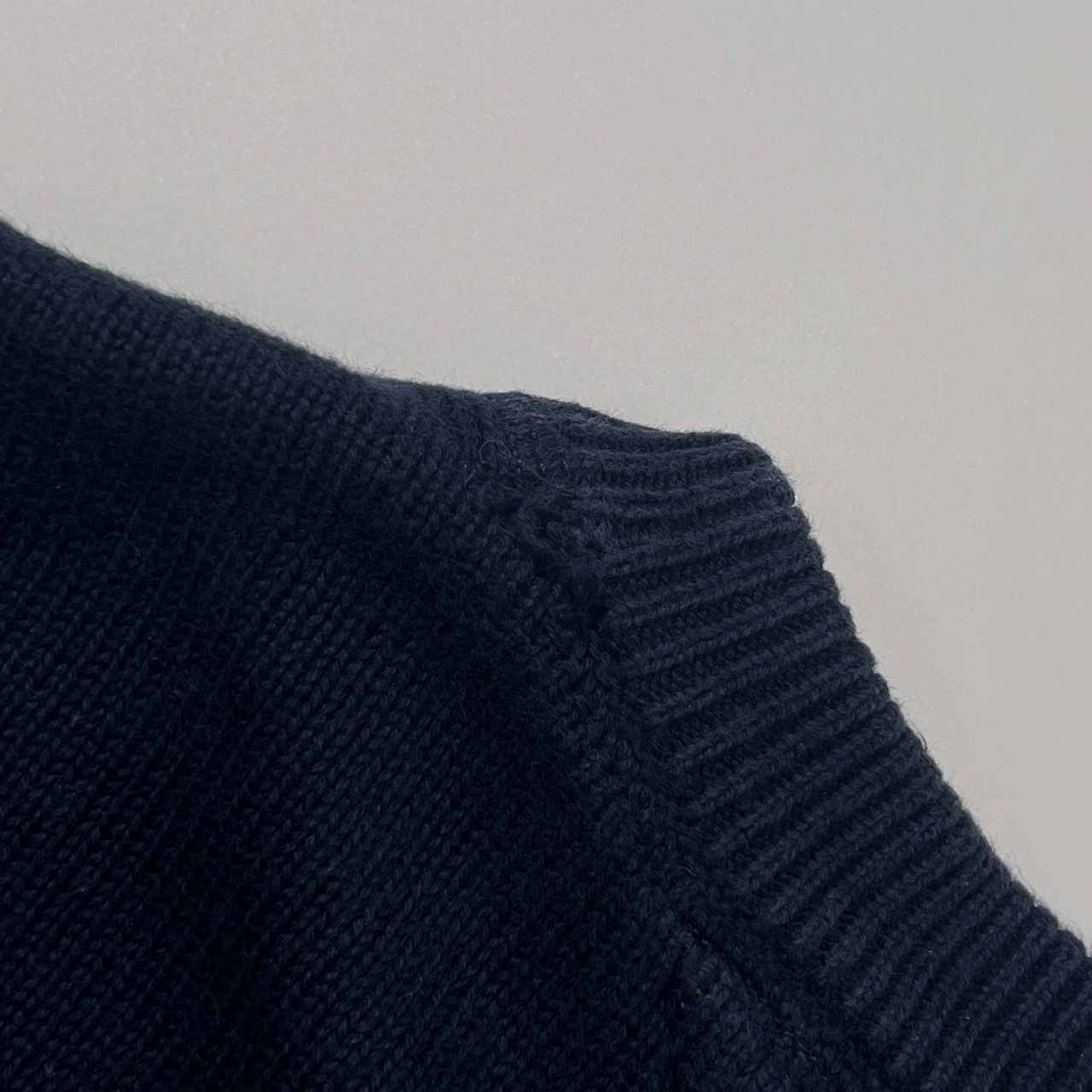 TOMMY HILFIGER トミーヒルフィガー Vネック コットン ニット セーター XL/ネイビー メンズ