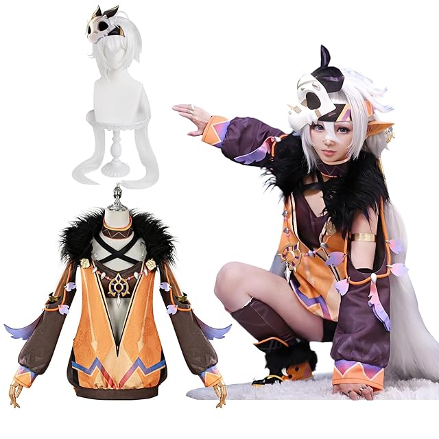神併良品] チャスカ コスプレ ウィッグ付き チャスカ 原神 コスプレ