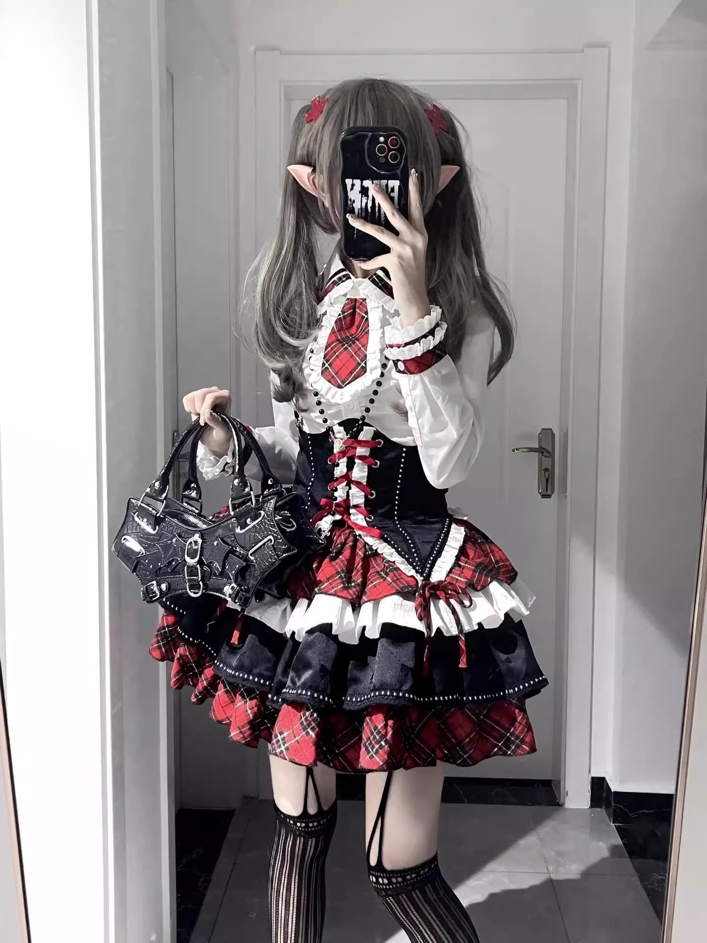 S〜XL】ダークチックなロリータドレス 2点セット idol0041 | Pay ID S〜XL】ダークチックなロリータドレス 2点セット idol0041 | Pay ID