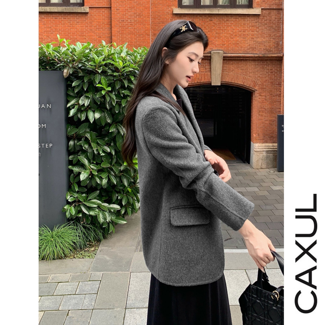 Wool Double-Faced Tailored Jacket/4color